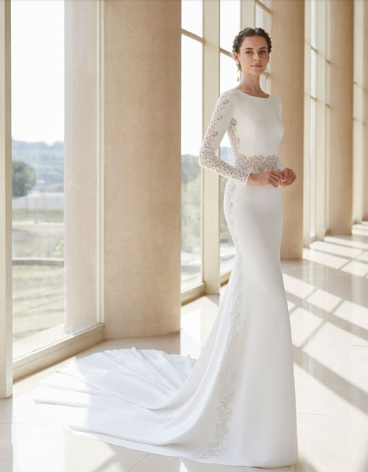 All Around Lace Trumpet Gown