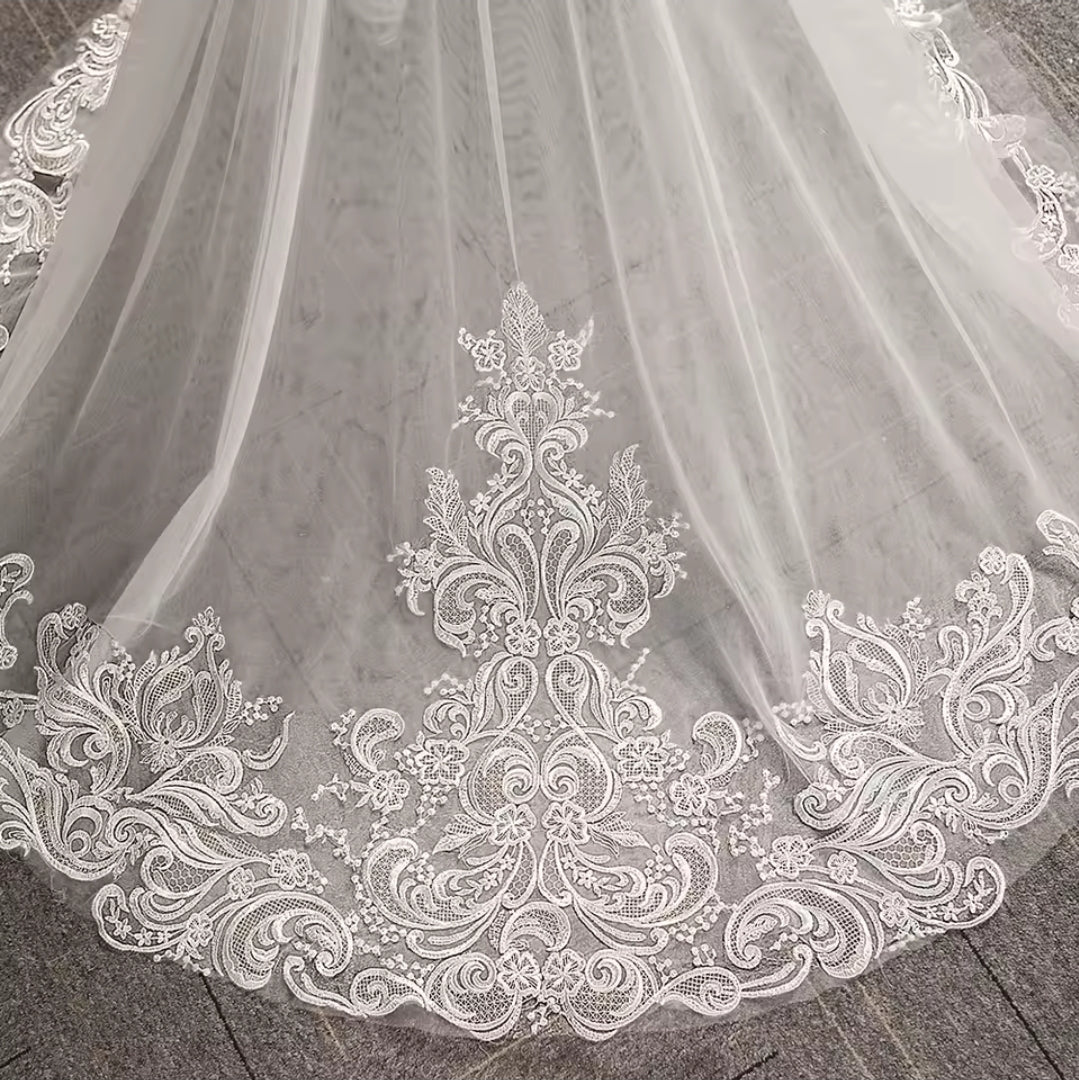 Simple & Modern Long Sleeve Sweetheart Sheath 2025 Bridal And Ceremonial Gown With Pinched Back Train Detail