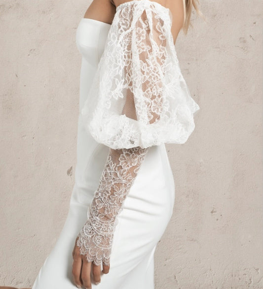 Detached 3/4 Lace Victorian Sleeves