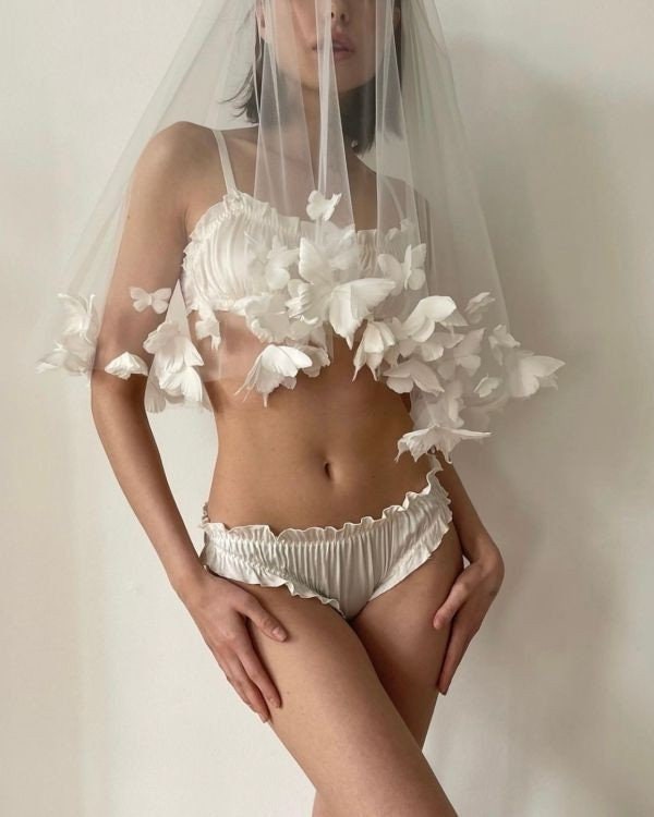 Butterfly Tulle Bridal Veil