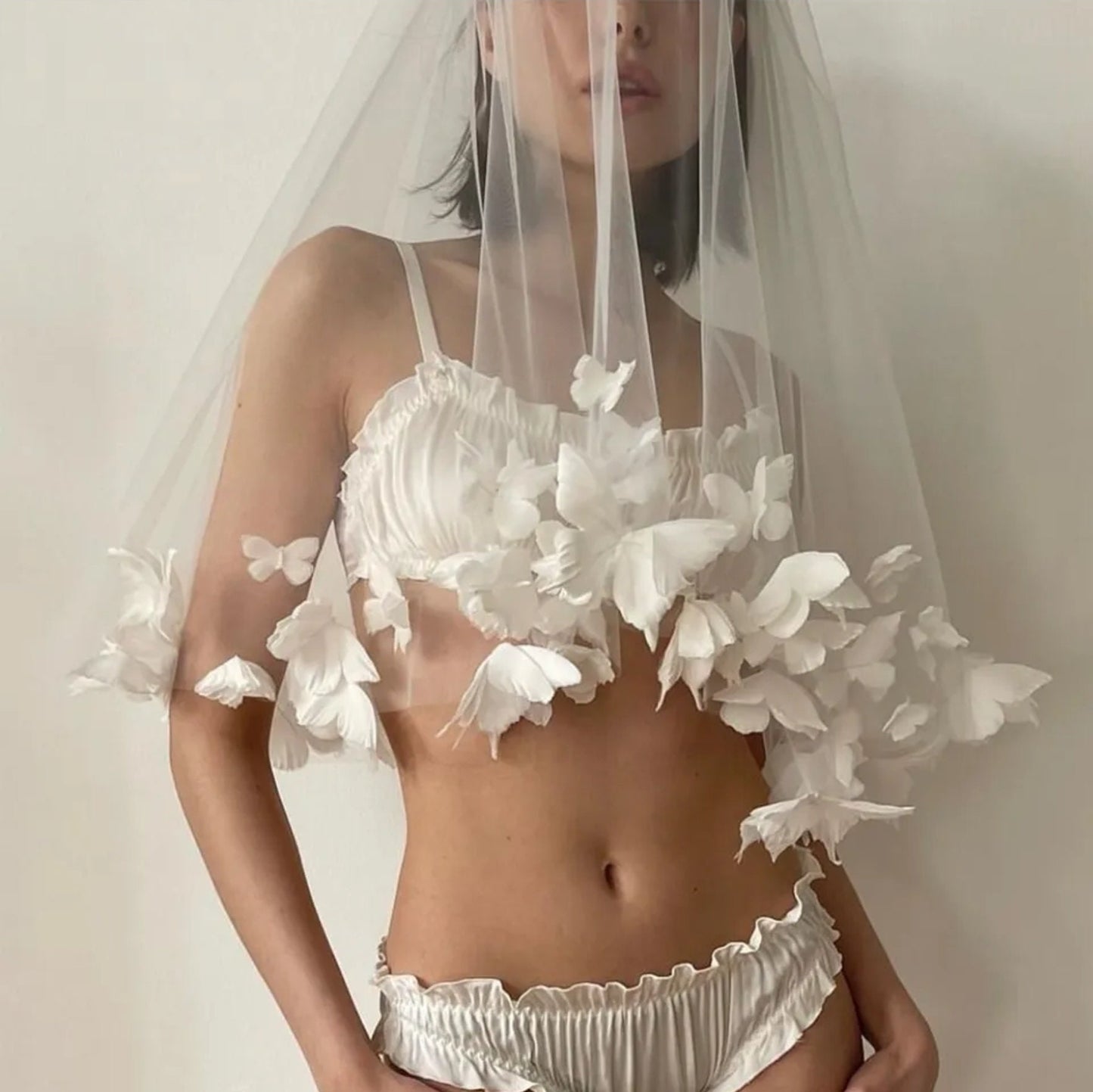 Butterfly Tulle Bridal Veil