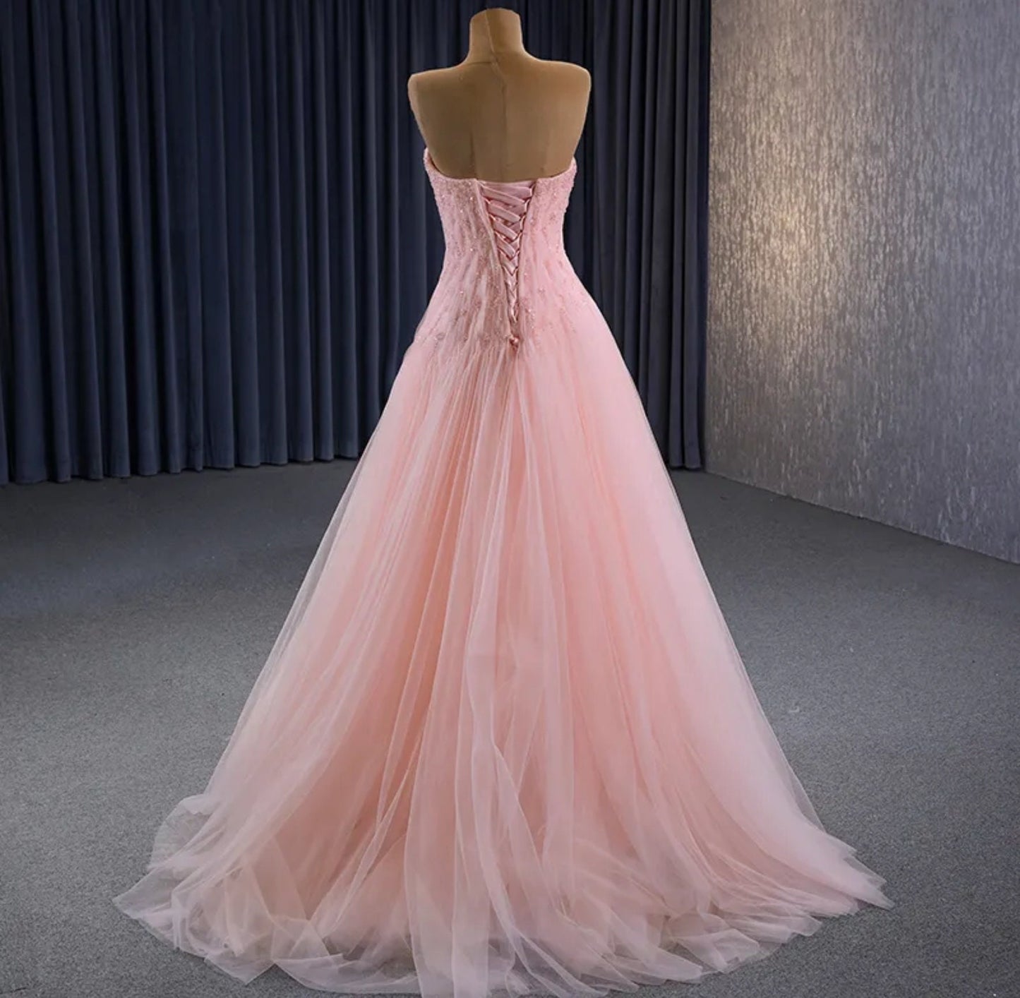 Strapless Organza Scoop Neck Beaded Crystal Pleated Mother Of The Bride Special Occasion Homecoming Prom Event Gown