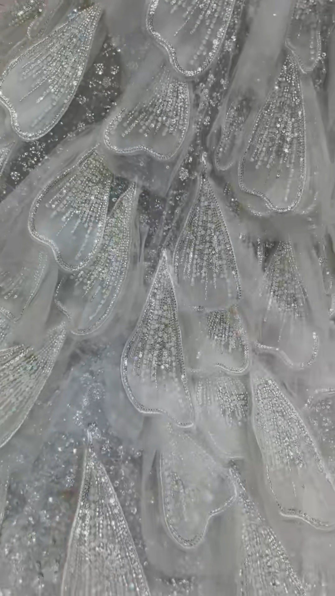 Multi Faceted Beaded Sequinned Halter 2026 Mermaid Gown With Layered Lower Skirt