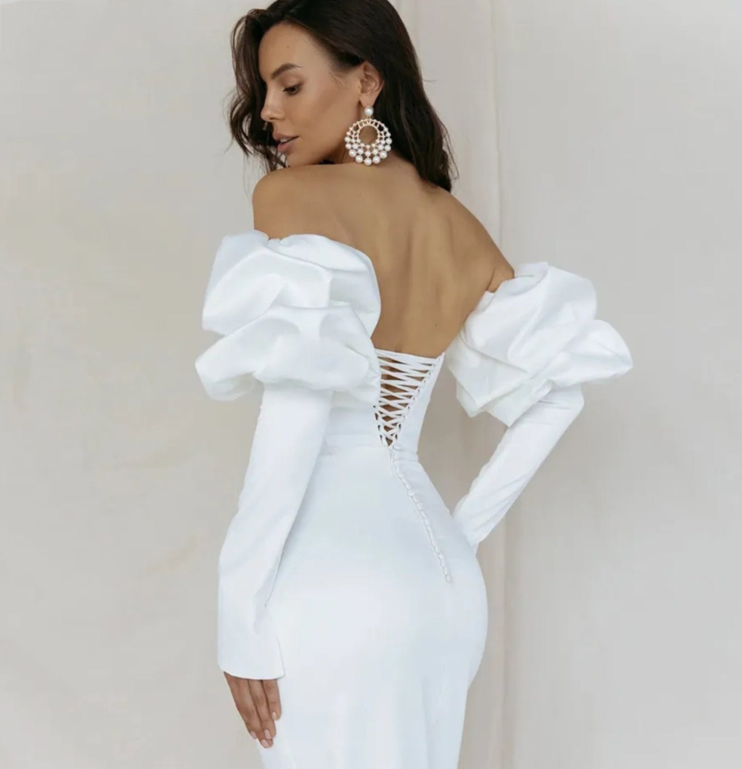 Detached Satin Bicep Cloud Slim Sleeves