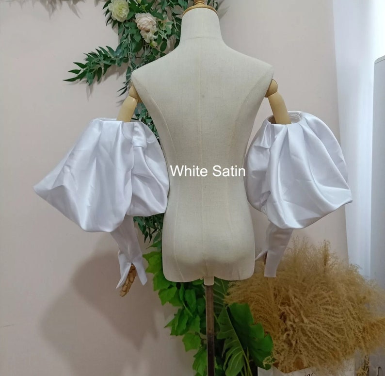 Detached Victorian Inspired Satin Sleeves
