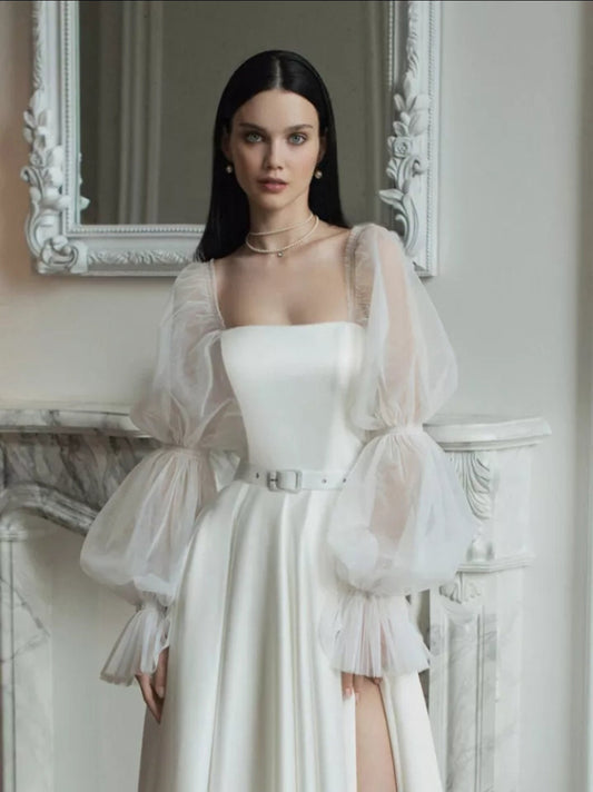 Detached Tulle & Ribbon Marie Sleeves