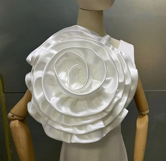 Detached Oversized Satin Bridal Flower